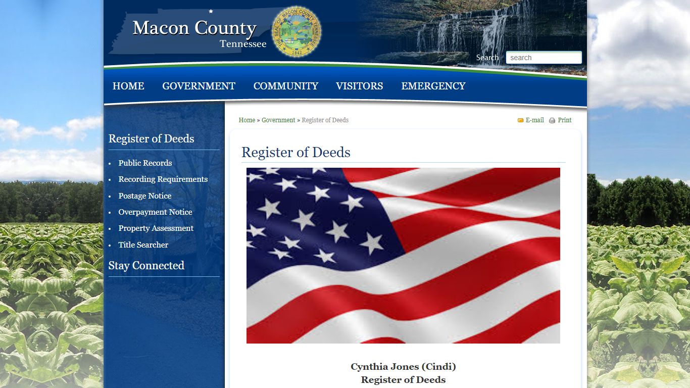 Register of Deeds - Macon County, Tennessee