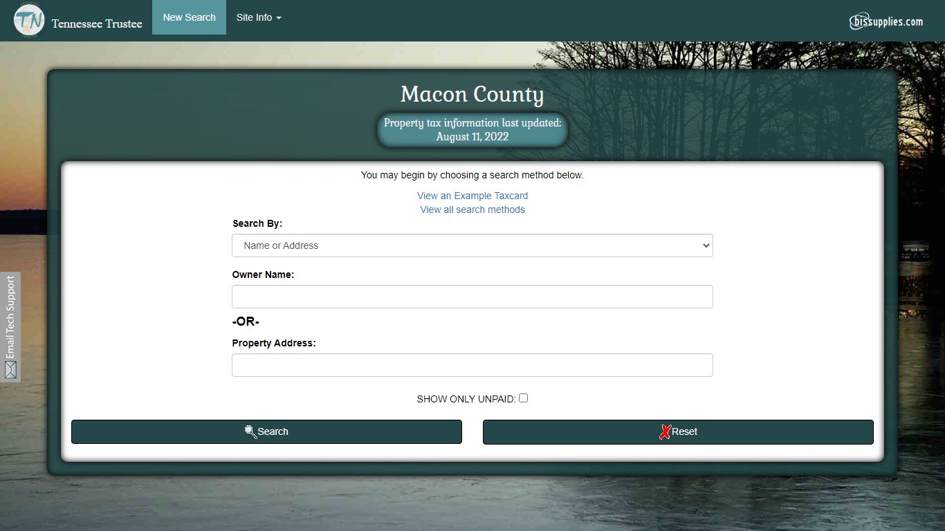 Tennessee Trustee - Macon County